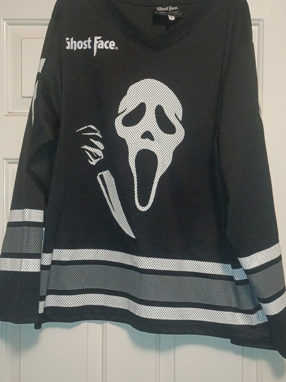 Ghost Face Black Men's Graphic Jersey Shirt